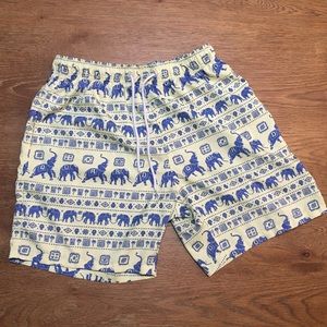 Boardies Yellow Elephant Drawstring Shorts